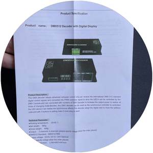 <strong>Controller</strong> High Quality 4A 4Channels <strong>Dmx</strong> <strong>Controller</strong> <strong>PWM</strong> Control Signal Digital Display DMX512 Decoder for RGBW Strip