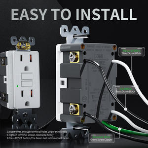 Fahint UL & cUL Listed v15a Gfci Elektrische Wand steckdosen Gfci, 15 Amp Gfci Steckdose Amerikanische GFCI-Buchse, Gfci Duplex-Steckdose