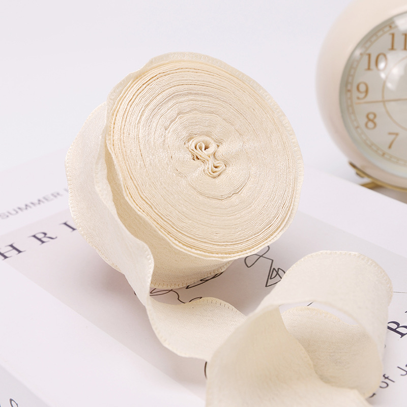 Blanco crema, 4 cm * 10 yardas, sin tarjeta de papel y con...