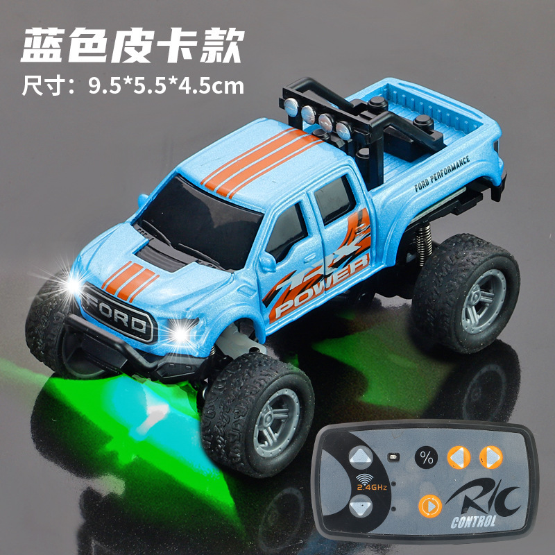 Mini coche de control remoto de aleación - Modelo de camioneta pickup azul