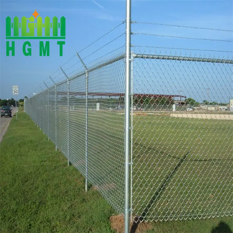 Customized Cyclone Wire Fence Diamond Wire Mesh Netting Panel Galvanized Industry Chain Link Fence