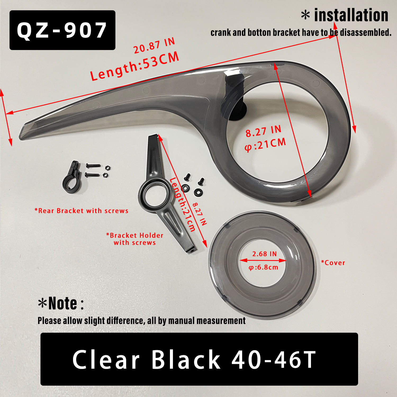 QZ-907-40-46t noir clair