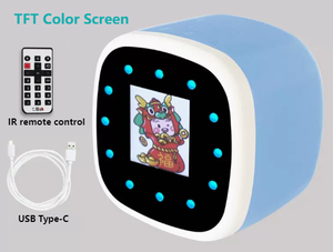 Interesante programador de caja cuadrada pequeña ESP32 tablero de aprendizaje de desarrollo STEAM Maker Education Scratch programador de caja pequeña - Product Image 3