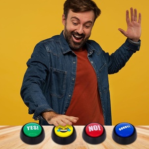 כפתור צחוק צעצוע כפתור רעש עם 10 שינויי קול כפתור מצחיק עם צעצוע חידוש סאונד למבוגרים וילד