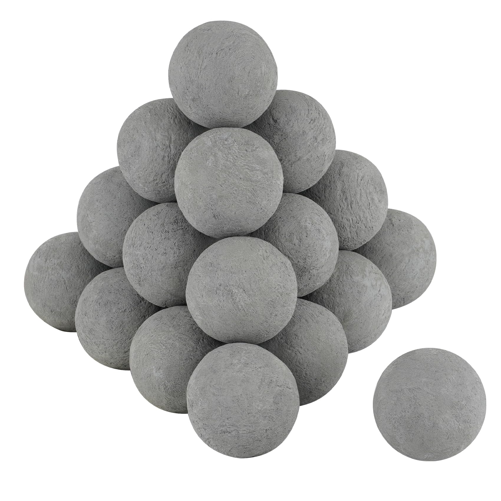 2 Inch Gray Ceramic Fire Balls