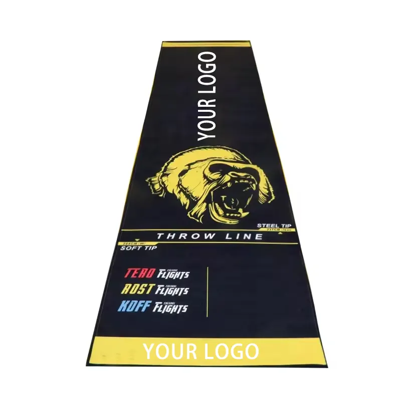 Custom Design Nylon Gooien Dart Mat Met Gooien Afstanden