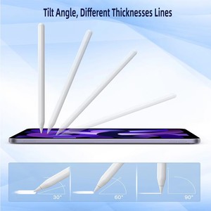 2nd Generation Wireless Charging Pencil <strong>Stylus</strong> <strong>Pen</strong> for iPad Stock Accessory with Palm Rejection and Battery Display - Product Image 6