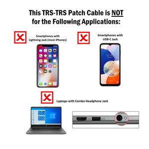 OEM Compatible with Rode Video Micro 3.5mm TRS to TRS Patch Cable Cord <strong>Wire</strong> for Camera with 3.5mm Mic Jack <strong>3.5</strong> Audio Cable - Product Image 4
