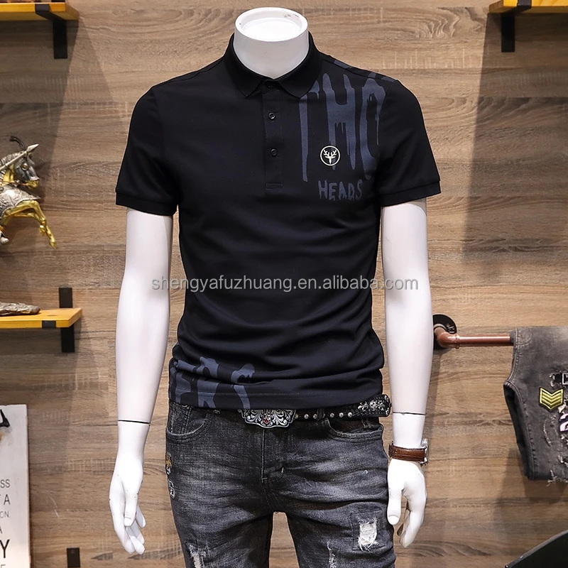 Wholesale Cotton Plain Blank Casual Quick Dry Breathable Short Sleeve Men Clothes comfortable Print Golf Polo Tee Shirts