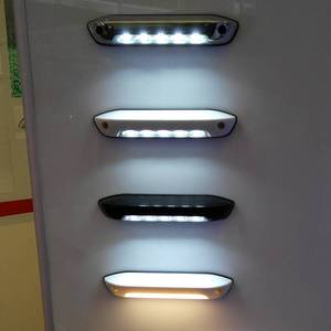 12/24V LED beyaz siyah sundurma adım rampası projektör RV karavan karavan tekne