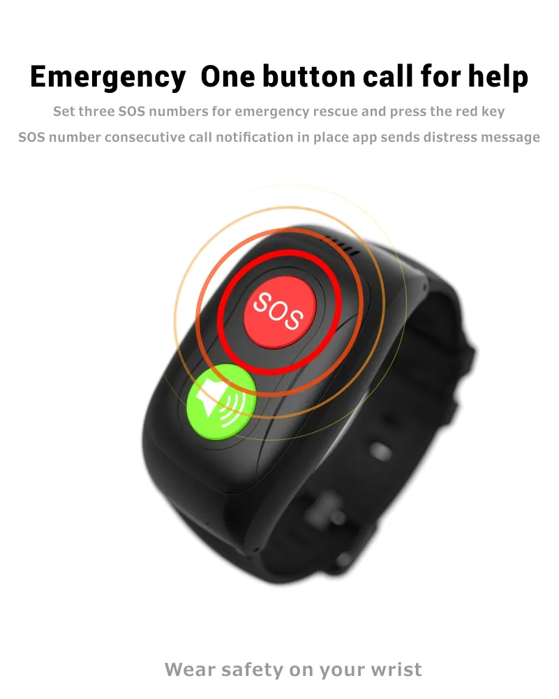 Носимое устройство для пожилых людей, 4 г, устройство для обнаружения падения, оповещение о вызове, умные часы, браслет для управления здоровьем, умный Браслет