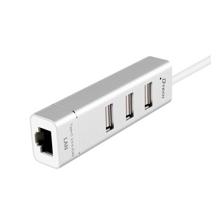 3 porte ad alta velocità 4 in 1 USB hub 2.0 adattatore per computer portatili OTG tipo C RJ45 LAN adattatore di rete usb-C hub - Product Image 5