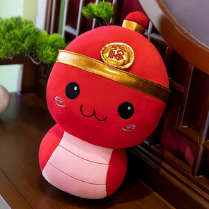 חם למכור kawaii גלגל שנים נחש צעצועים casot צעצועים mascot השנה הסינית חדשה כרית חמודות נחשים בית תפאורה בית עיצוב 2025 המפעל הסיטונאי