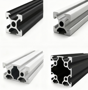 40x40 t स्लॉट एल्यूमीनियम औद्योगिक प्रोफ़ाइल एक्सट्रूज़न नॉडिज़्ड फिनिश 20x20 cnc. - Product Image 2