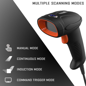 Lector de código de barras USB con cable de mano 2D/1D, venta al por mayor, escáner de código de barras multifunción de alta precisión, nuevo diseño para supermercado - Product Image 4