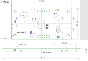 XMOS PXVF3500-KIT USB4micsマイクアレイノイズリダクション音声認識オーディオモジュール - Product Image 4