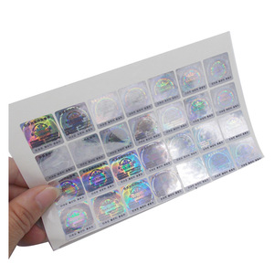 Benutzer definierte 3D Holo graphic QR Code Aufkleber Hologramm QC Pass Etiketten Runde Papier Hologramm Aufkleber