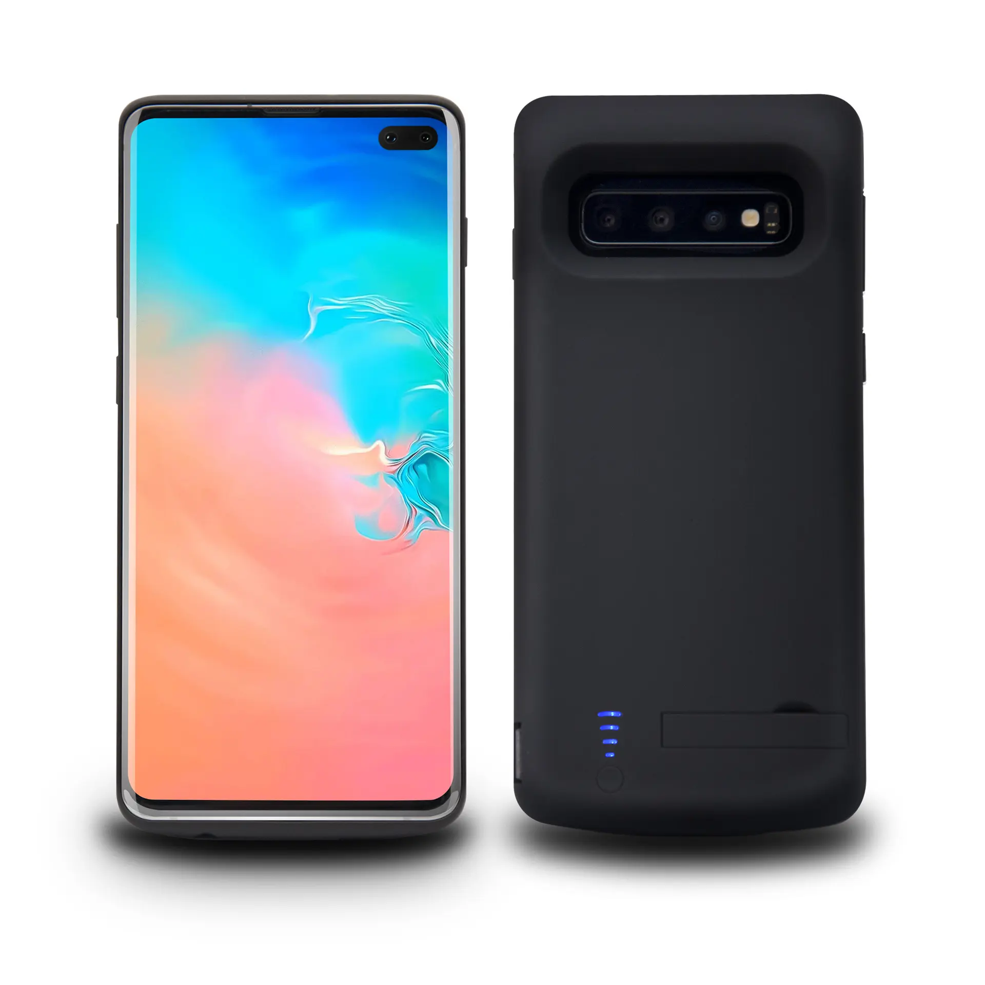 Banco de energía portátil para Samsung Galaxy S8, S9, S10, S20 Plus, funda de batería de litio con soporte