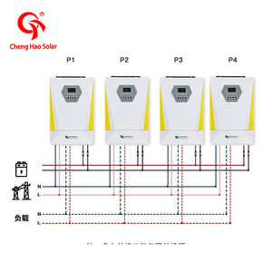 Inversor solar híbrido de alta frecuencia 3KW-11KW Uso doméstico y fuera de la red con controlador MPPT y máquina integrada de monitoreo remoto - Product Image 6