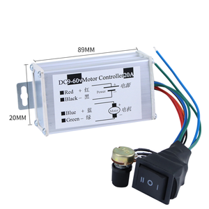 Controlador de Motor de pulso ancho, controlador de unidad de Motor PMW de 9V, 12V, 24V, 36V, 48V, 60V, 20A, 1200W, 25KHz - Product Image 5