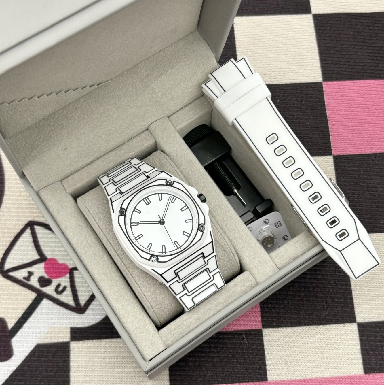 Coffret cadeau de luxe 2 blanc