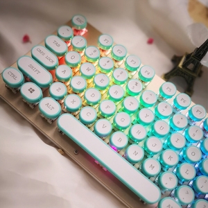 Teclas retroiluminadas de 108 teclas de fábrica para teclado mecánico Steampunk Retro Teclado mecánico Keycap - Product Image 2