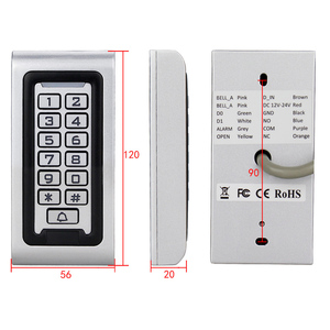 Metal Wiegand 26 controlador de acceso independiente IP65 impermeable inalámbrico Rfid puerta SISTEMA DE Control DE ACCESO teclado lector de tarjetas - Product Image 2