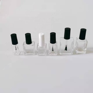 3.5ml 8.5ml 10ml 14ml 16ml Mini Rectangle Customized UV Gel Nail Polish clear Glass Empty <strong>Bottle</strong> with Brush Cap - Product Image 1