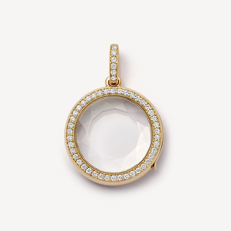 Transparent pendant necklace-style B O-chain