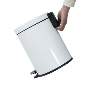 Small 5L Iron Colored Trash <strong>Can</strong> Nordic Style Pressing Type Storage Bucket Daily Closing <strong>Bin</strong> for Cleaning - Product Image 6