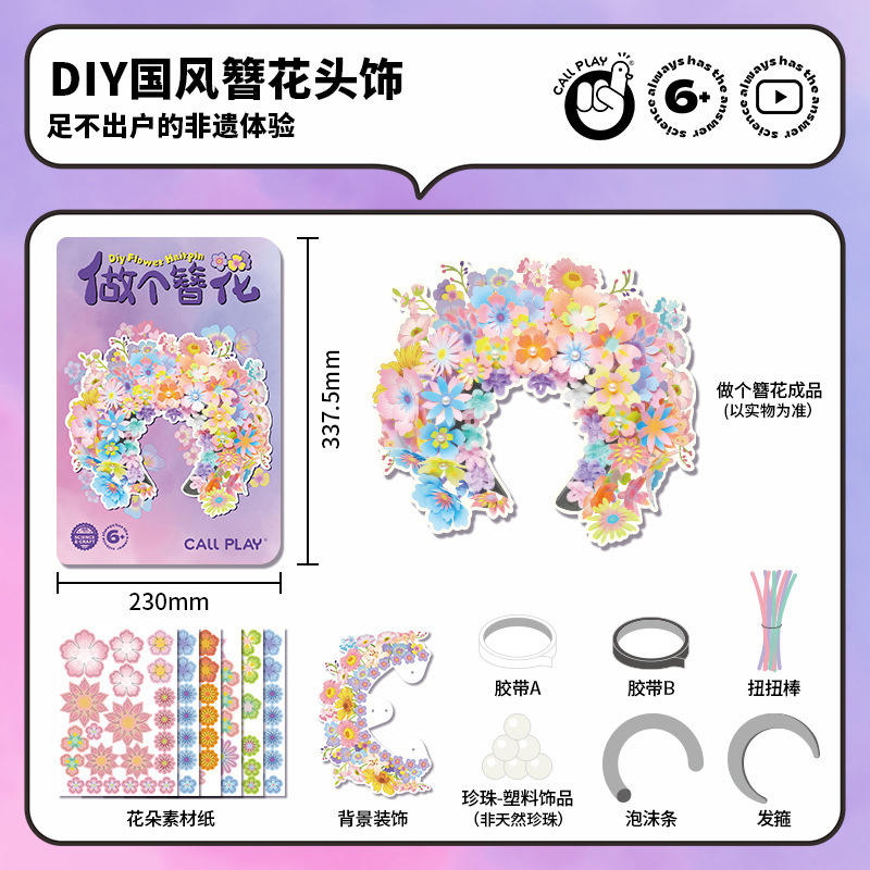 กิ๊บติดผมสไตล์จีน DIY ลายดอกไม้ โดย Kodak