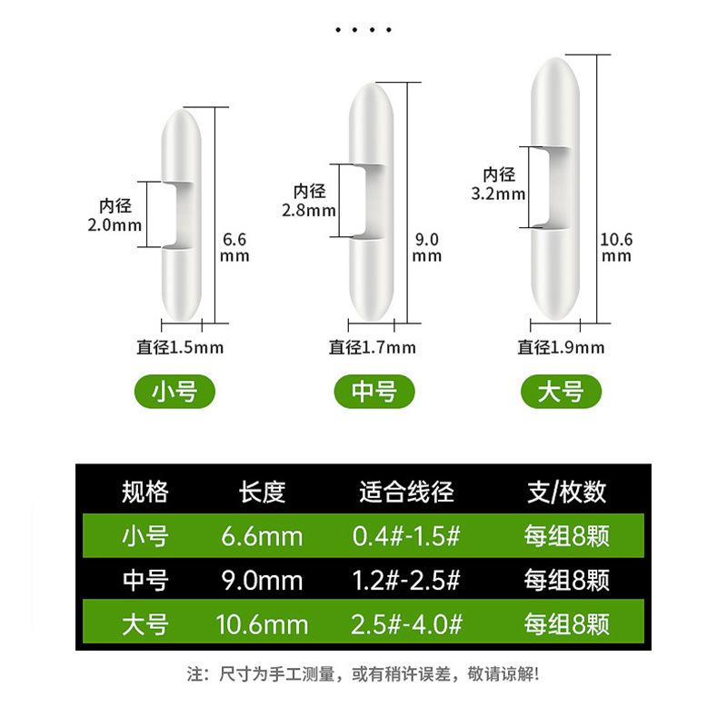 Small size (suitable for wire diameters of 0.4-1.5 mm)