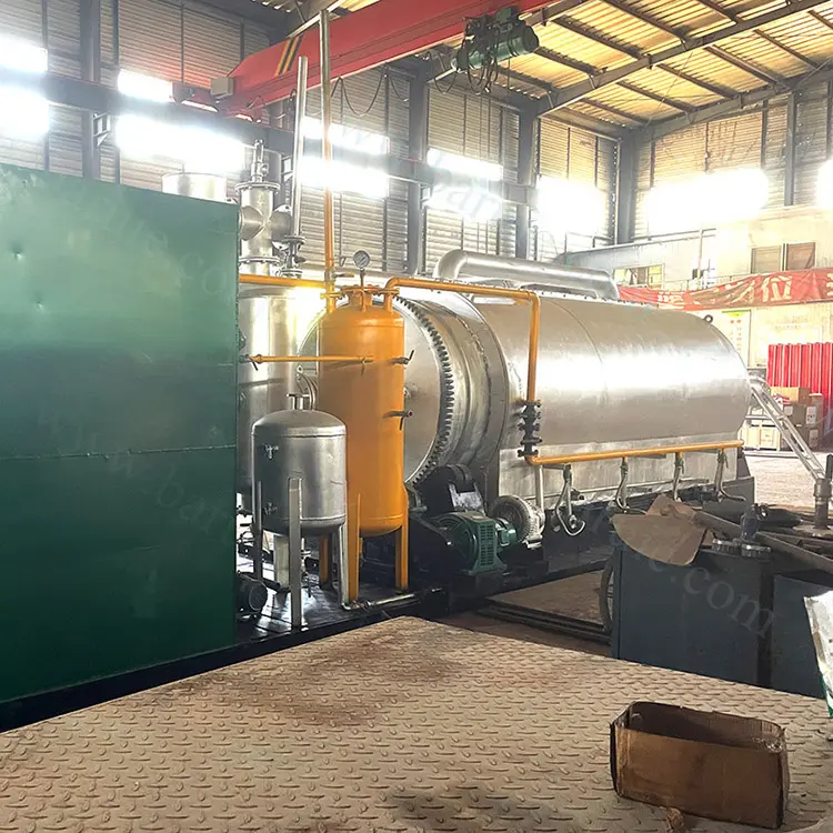 1T 6T 15T waste tyre recycling machine rubber pyrolysis reactor for tire derived fuel machine