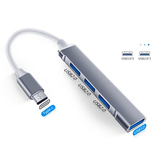 2025 Hot Cheap Price OEM Metal Adapter Usb <strong>3</strong>.0 Hi-speed <strong>4</strong> <strong>Port</strong> C Hub <strong>4</strong>-<strong>port</strong> <strong>4</strong> <strong>Ports</strong> USB HUB - Product Image 2