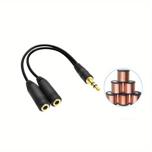 <strong>Audio</strong> Aux Cables <strong>3</strong>.5mm 1 Male to 2 Female Headphone Splitter 2 in 1 <strong>Audio</strong> Cable <strong>Adapter</strong> - Product Image 4