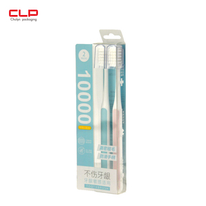 ขายส่งที่กําหนดเอง PVC PET PP วัสดุย่อยสลายได้โปร่งใสไวนิลแปรงสีฟันกล่องบรรจุภัณฑ์ - Product Image 3
