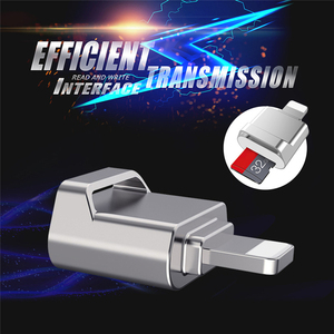 适用于iPhone 14 13 12 11的迷你Micr SD TF读卡器适配器适用于iPhone XS XR 8 7 6的最大外部OTG存储卡读卡器 - Product Image 3
