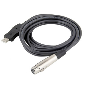 3M USB 2.0至XLR电缆USB公至XLR 3针母麦克风线适配器USB2.0麦克风链接音频转换器记录线