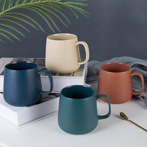 Nordic Style Customization Sublimation Logo Simple Colorful Matte <strong>Solid</strong> <strong>Color</strong> Coffee Porcelain Pottery Ceramic Mug <strong>Cup</strong> - Product Image 1