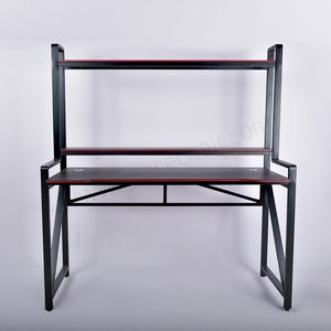 Escritorio DE ORDENADOR DE ESTUDIO Simple de gama alta, muebles de oficina populares con portavasos, superficie de Metal y MDF para uso doméstico - Product Image 3