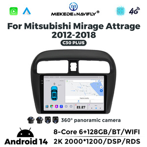 Decodificador de código de radio de coche Navifly Car-play Auto 2K SISTEMA DE Audio de coche para Mitsubishi Mirage Attrage con cámara GPS DSP BT 360 - Product Image 3