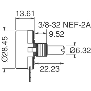 RV4NAYSD253A RV4シリーズリニアポテンショメータB10kロータリーポテンショメータRheostat - Product Image 6