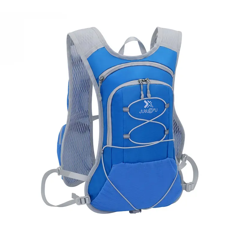 Vente en gros de sac à dos d'équitation en nylon tendance pour la randonnée en plein air sac à dos de course réfléchissant pour hommes et femmes sac à eau courante