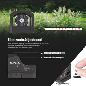 OEM Optics IPX7 BAT-24ไมโครสวิตช์ขอบเขตจุดสีแดงยุทธวิธี - Product Image 4