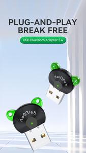 VegGieg Mini Computer senza fili adattatore Bluetooth USB Bluetooth ricevitore 5.4 e trasmettitore adattatore Audio per Computer PC - Product Image 2