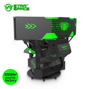 Simulador de realidad virtual, fabricante de máquinas, simulador de carreras de coches de conducción con 3 pantallas, simulador de movimiento de cabina de carreras sim - Product Image 5