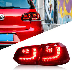 09-12 Golf 6 arka lambası meclisi için uygun yüksek 6/GTI/R20 arka lambası modifiye LED sürüş işık akış dönüş fren sinyal ışığı - Product Image 1