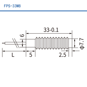 Sensor magnético de interruptor de lengüeta ABS de plástico M8 con montaje de rosca, NO NC sensor magnético, sensores de interruptor de proximidad de lengüeta magnética con cable de 1/2" - Product Image 2