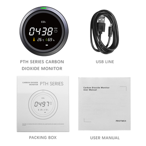 Thiết Bị Giám Sát Khí Carbon Dioxide Với Thiết Bị Phân Tích CO2 NDIR Cầm Tay Theo Dõi Nhiệt Độ Và Độ Ẩm Máy Kiểm Tra Co2 Trong Nhà - Product Image 3