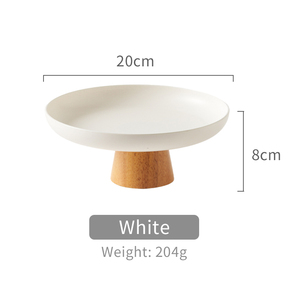 现代食品展示水果盘用于甜点塑料零食供应托盘与支架3402